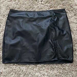 Pleather Black Skirt